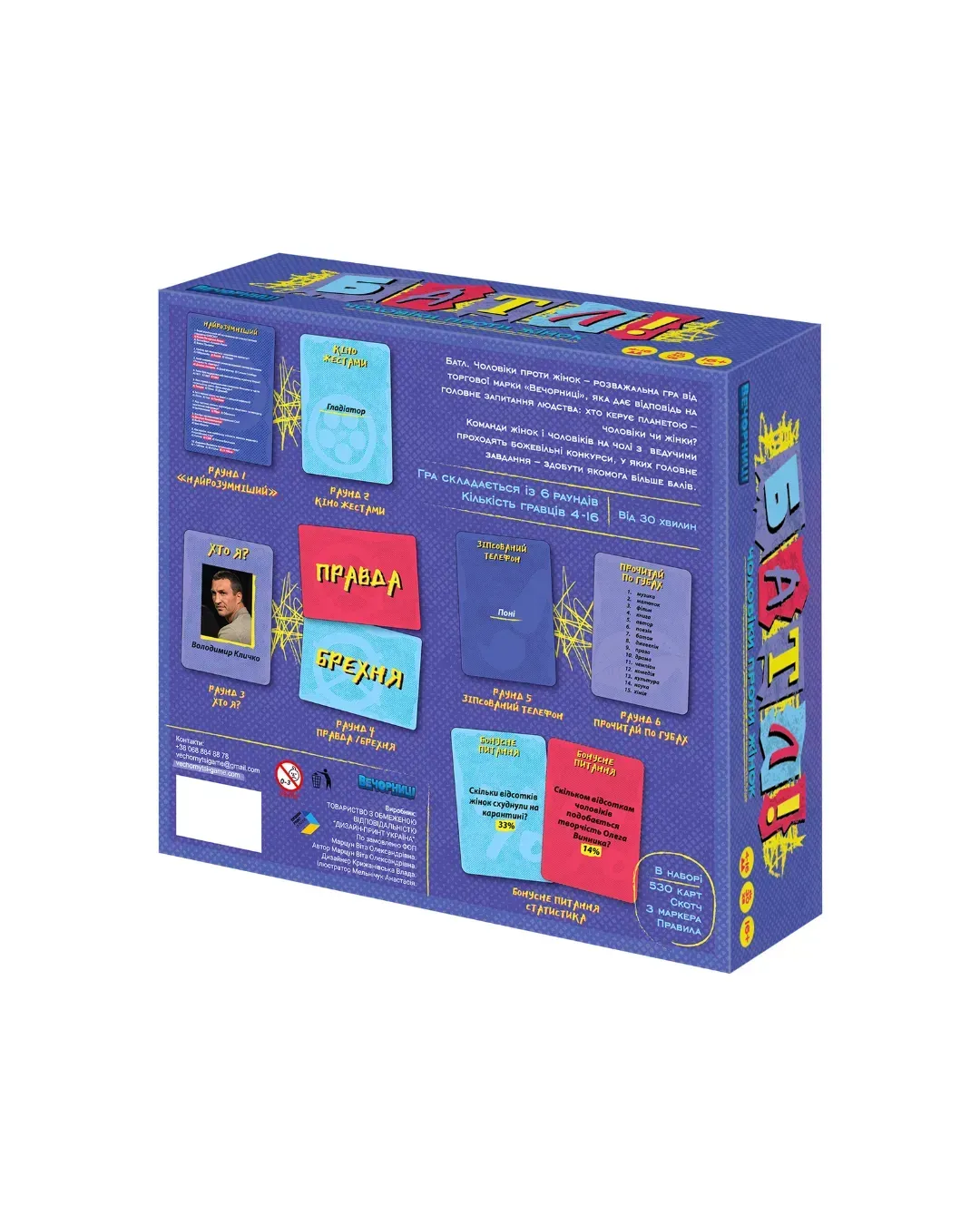 Настільна гра: Батл! Чоловіки проти жінок