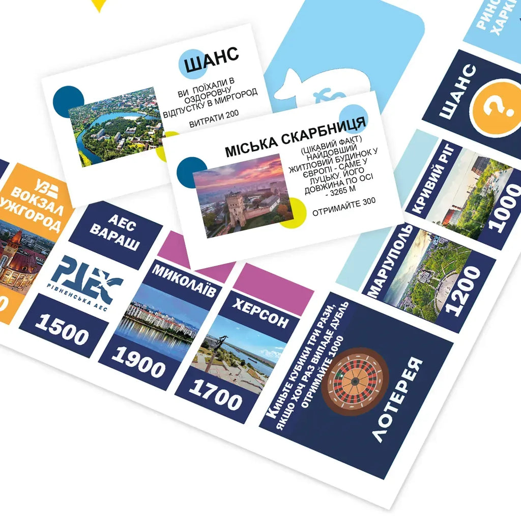 Настільна гра: Монополія твого міста (Монополія України)