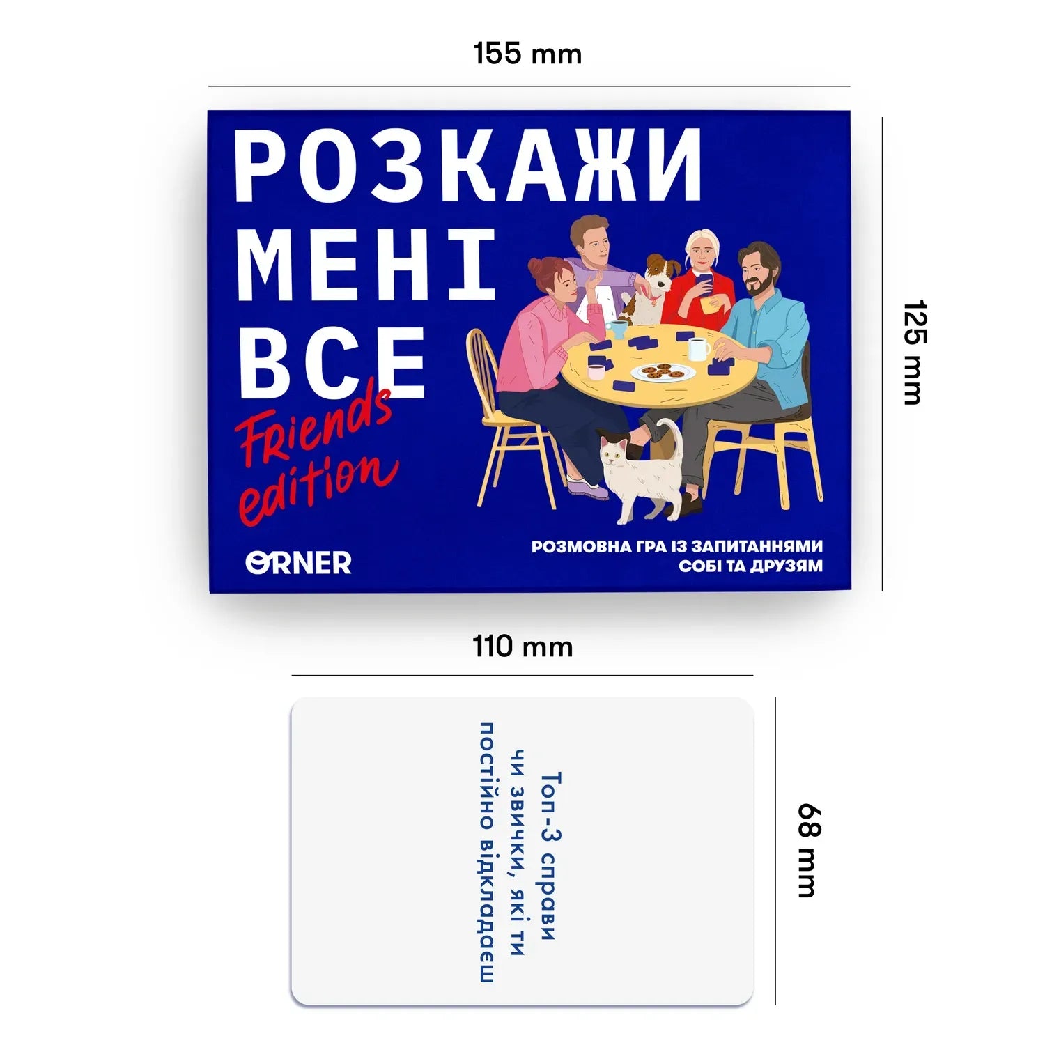Настільна гра: Розкажи мені все! Friends edition