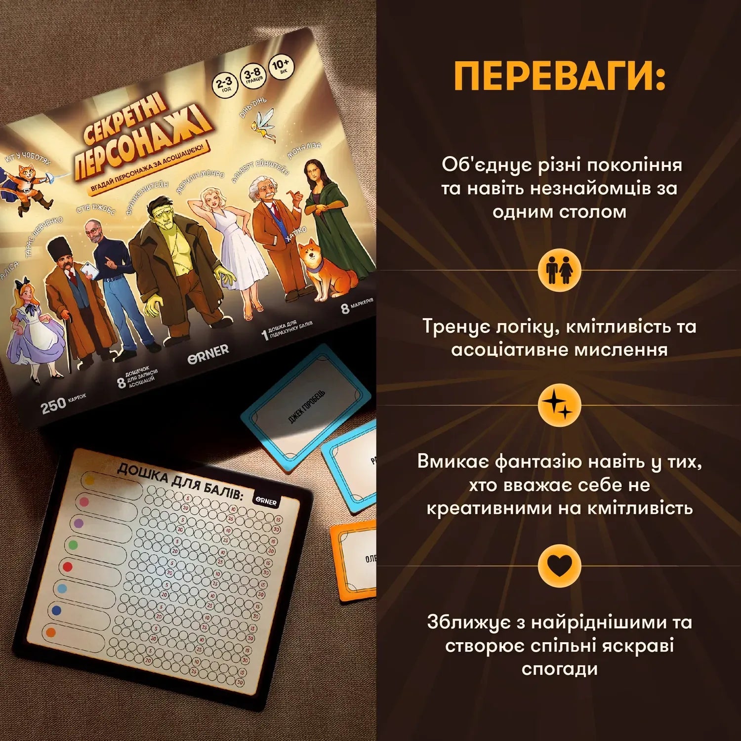 Настільна гра: Секретні персонажі
